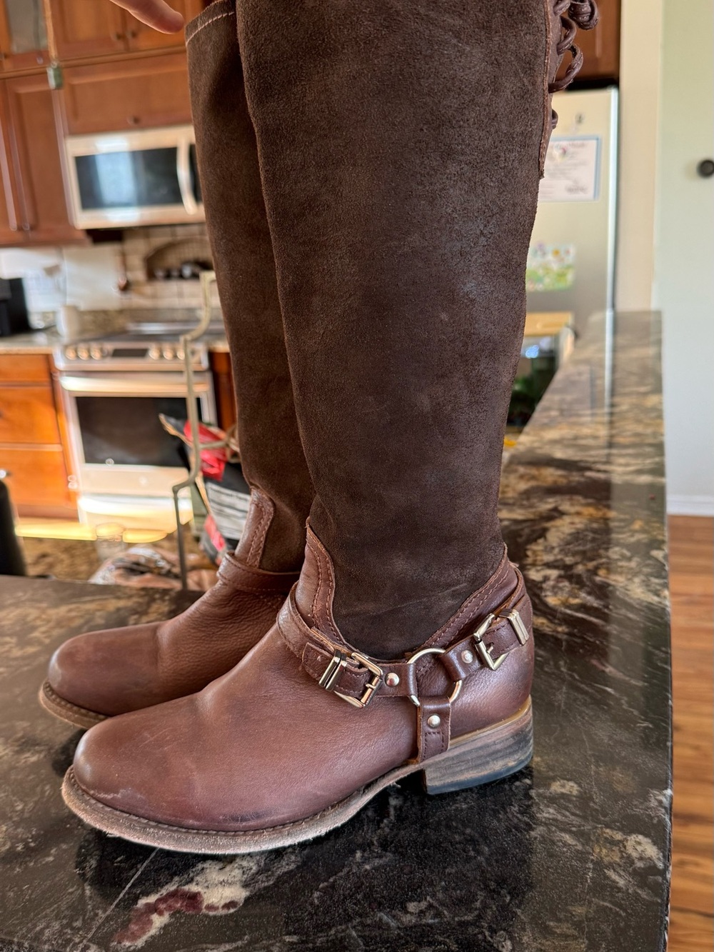 Freebird by Steven Brown Leather & Suede Tall boots